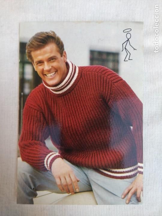 Cine: POSTAL A&Ntilde;OS 70/EL SANTO-ROGER MOORE/NUEVA!!!!!.