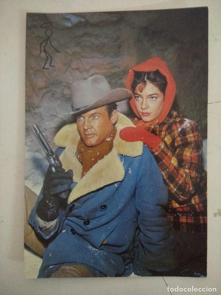 Cine: POSTAL A&Ntilde;OS 70/ROGER MOORE/NUEVA!!!!!.
