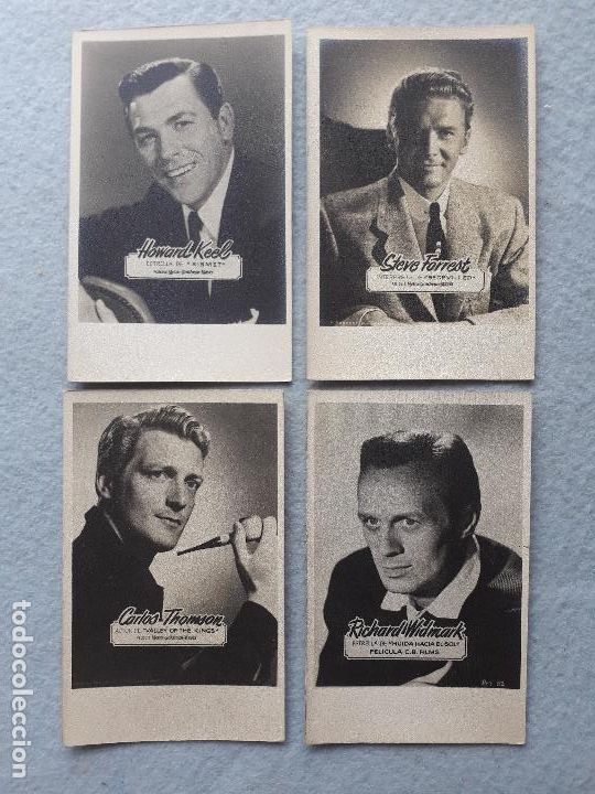 Cin&eacute;ma: Lote de 4 Fotograf&iacute;as de Actores de Hollywood