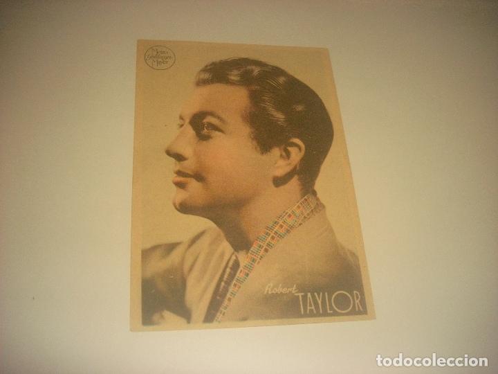 Cine: ROBERT TAYLOR, TARJETA METRO GOLDWYN MAYER . 13,4 X 8,6 CM.