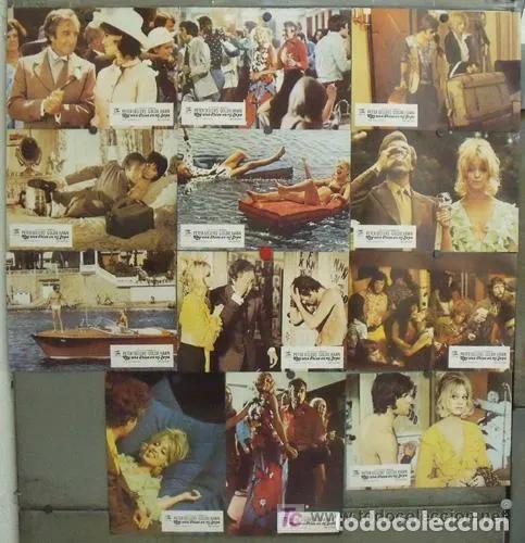 Cinema: AAM50 HAY UNA CHICA EN MI SOPA PETER SELLERS GOLDIE HAWN SET COMPLETO 12 FOTOCROMOS ORIGINAL ESTRENO