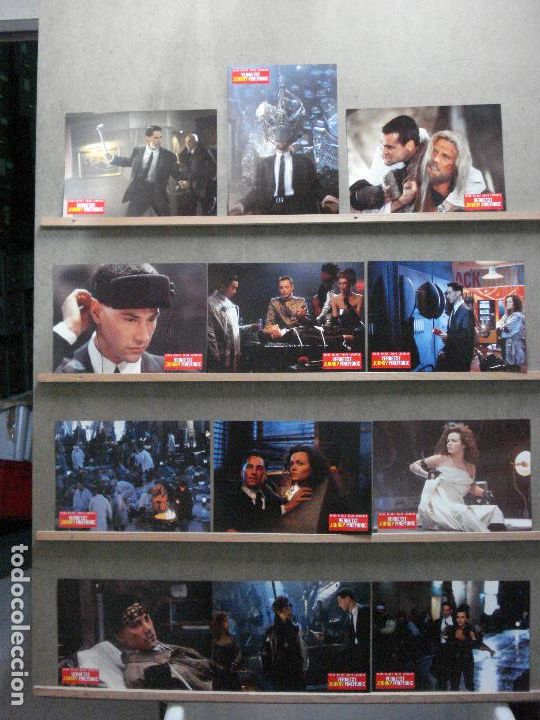 Cine: AAM95 JOHNNY MNEMONIC KEANU REEVES DOLPH LUNDGREN SET 12 FOTOCROMOS ORIGINAL ALEMAN