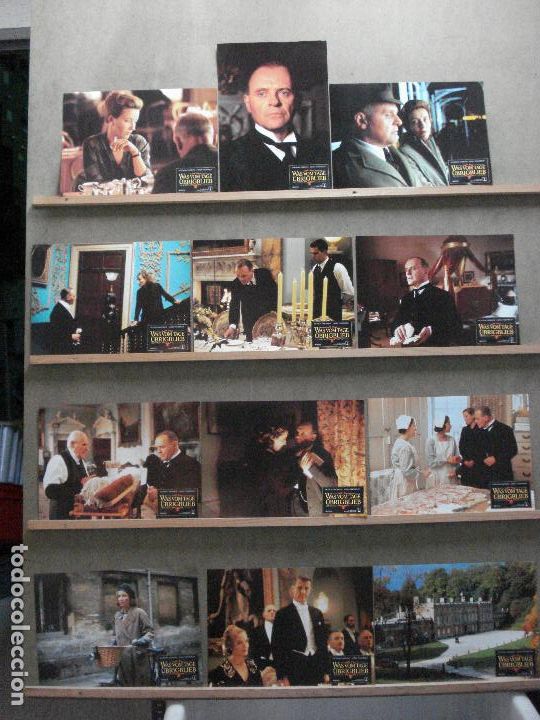 Cine: AAM99 LO QUE QUEDA DEL DIA ANTHONY HOPKINS EMMA THOMPSON SET 12 FOTOCROMOS ORIGINAL ALEMAN