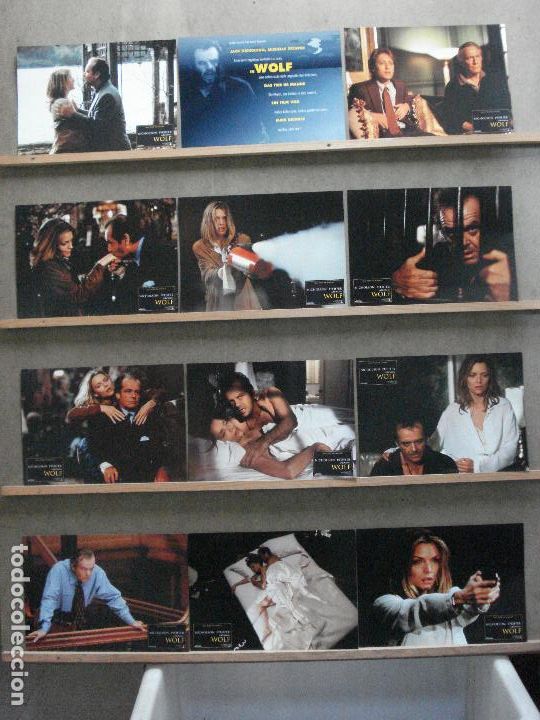 Cinema: AAN02 LOBO MICHELLE PFEIFFER JACK NICHOLSON SET 12 FOTOCROMOS ORIGINAL ALEMAN