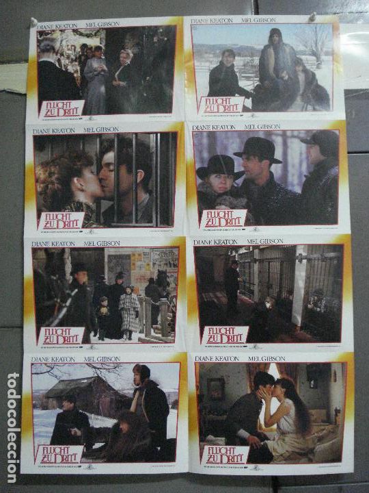 Cine: AAO55 MRS SOFFEL MEL GIBSON DIANE KEATON MATTHEW MODINE SET 8 FOTOCROMOS ORIGINAL ALEMAN