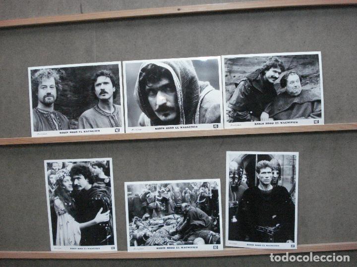 Cine: F31821 ROBIN HOOD EL MAGNIFICO PATRICK BERGIN UMA THURMAN 6 FOTOS B/N ORIGINALES ESPA&Ntilde;OLAS