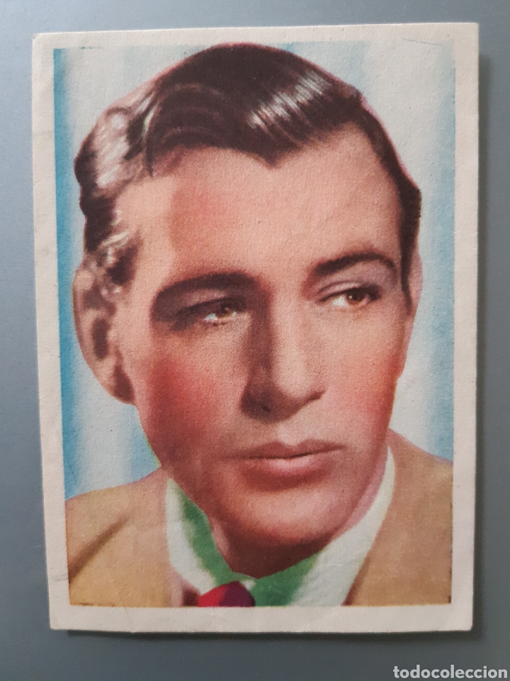 Cine: Cromo cinefoto del actor Gary Cooper a&ntilde;os 50 . LEER DESCRIPCI&Oacute;N ANTES DE PUJAR O COMPRAR.