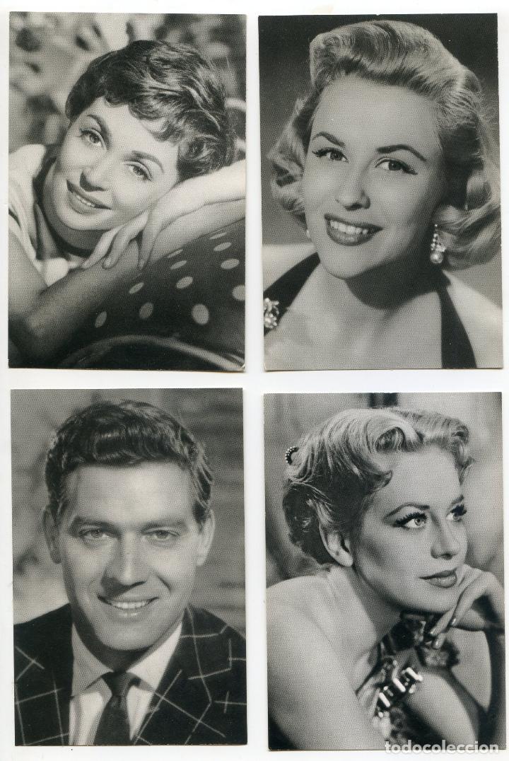 Cine: Cuatro fotos de actrices y un actor, Lily Palmer, Bibi Johns, Hildegard Knef, Paul Hubschmid