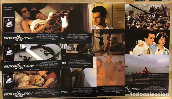 Cinema: LA INSOPORTABLE LEVEDAD DEL SER (PHILIP KAUFMAN). SET DE FOTOCROMOS COMPLETO (12). 1987. DANIEL DAY-