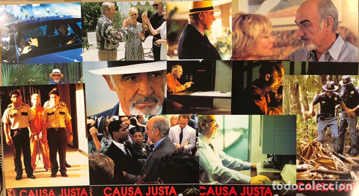 Kino: CAUSA JUSTA (1995). SET COMPLETO CON 12 FOTOCROMOS. SEAN CONNERY, LAURENCE FISHBURNE,..