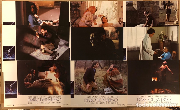 Kino: DIARIO DE INVIERNO (1988). SET COMPLETO DE 9 FOTOCROMOS. FERNANDO REY, EUSEBIO PONCELA,...