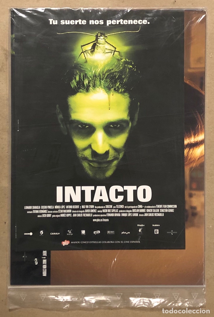 Cine: INTACTO (2002). SET COMPLETO DE FOTOCROMOS + GU&Iacute;A PUBLICITARIA. EUSEBIO PONCELA,..: