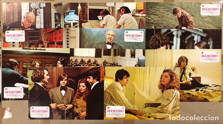 Cinema: VIDA DE UN ESTUDIANTE (THE PAPER CHASE). SET CON 8 FOTOCROMOS (1973).