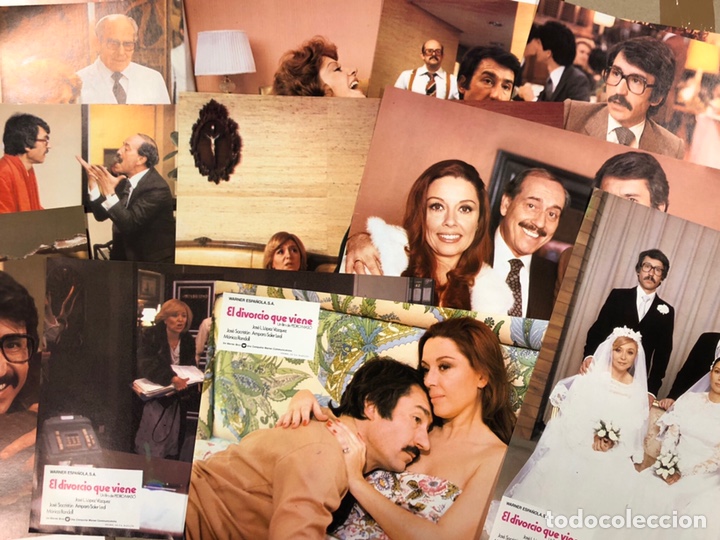 Cinema: EL DIVORCIO QUE VIENE (1980). SET COMPLETO CON 12 FOTOCROMOS. J.L. V&Aacute;ZQUEZ, JOS&Eacute; SACRIST&Aacute;N,