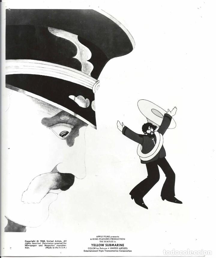 Cine: F15612D THE BEATLES SUBMARINO AMARILLO YELLOW SUBMARINE FOTO B/N ORIGINAL AMERICANA