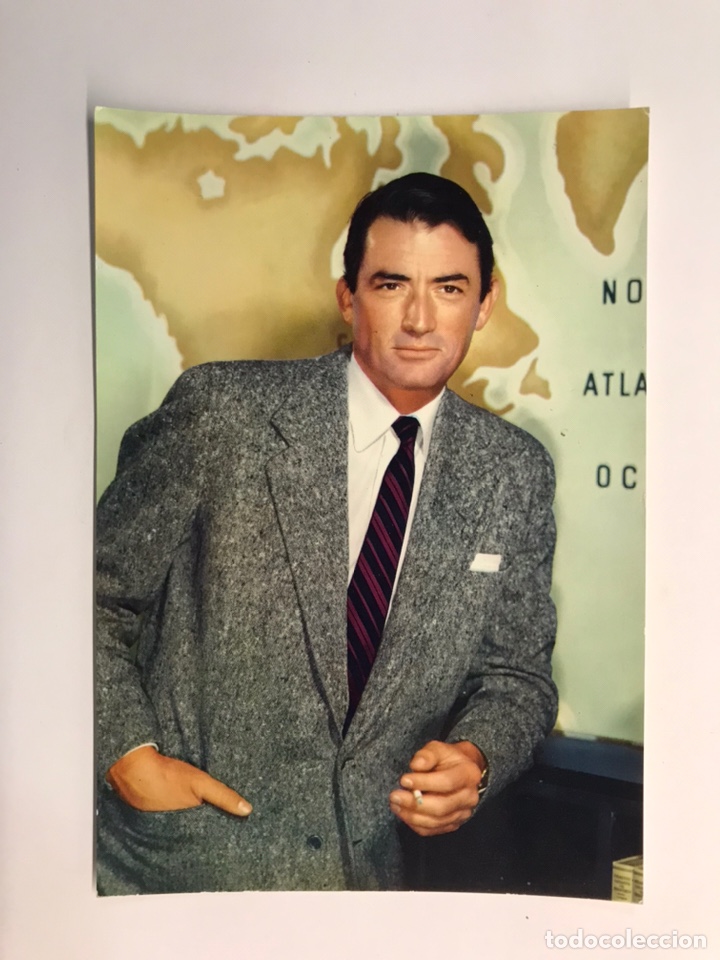 Cine: CINE GREGORY PECK. Postal Italiana, No.24, Cine. Actores y actrices. Edic., ROTALCOLOR (h.1960?) S/C