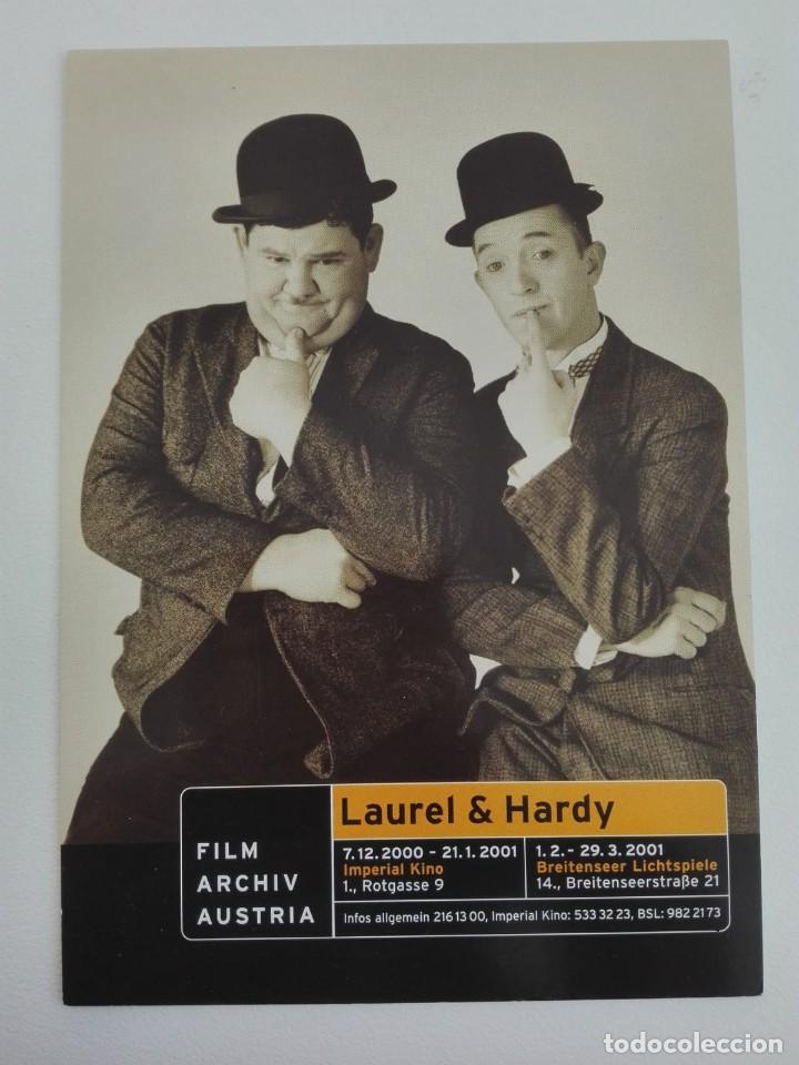Cine: POSTAL2054 FLYER - FILM ARCHIV AUSTRIA 2001 - LAUREL & HARDY CINE USA