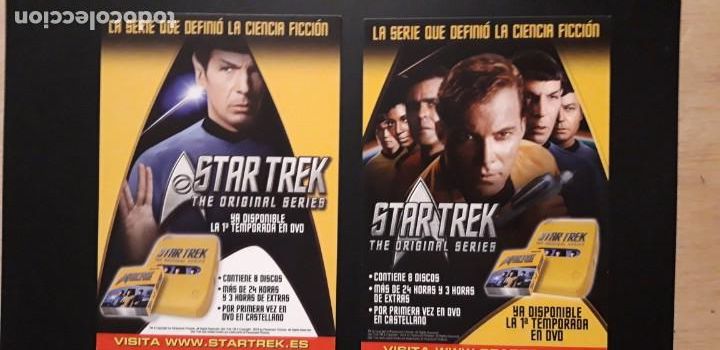 Cine: 2 POSTALES DE ** STAR TREK THE ORIGINAL SERIES ** ** 2004 **