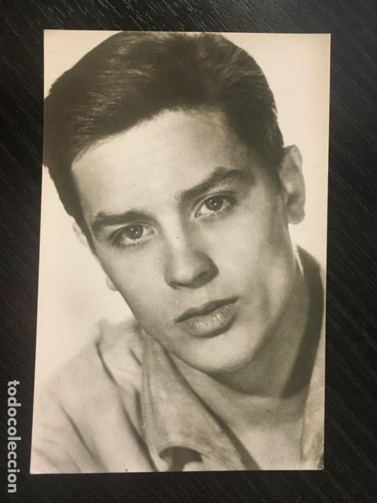 Cine: Alain Delon - Postal actores actrices de cine