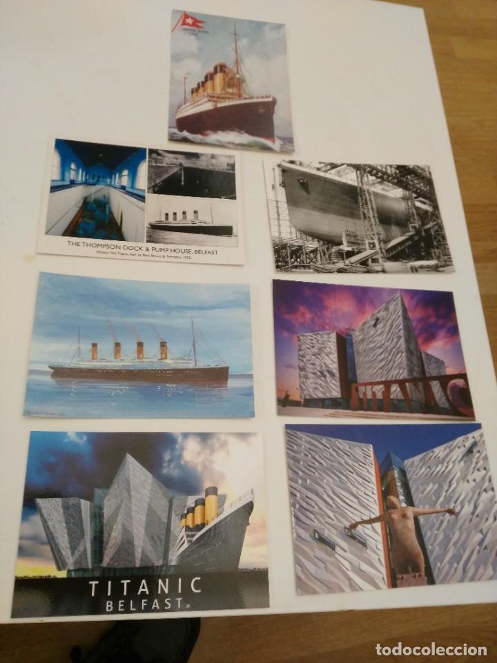 Cine: Lote postales del titanic -