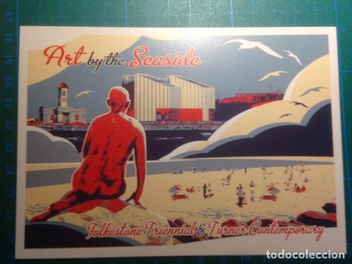 Cine: ART BY THE SEASIDE - FOLKESTONE FRIENNIAL & TURNER CONTEMPORARY - POSTAL POST CARD