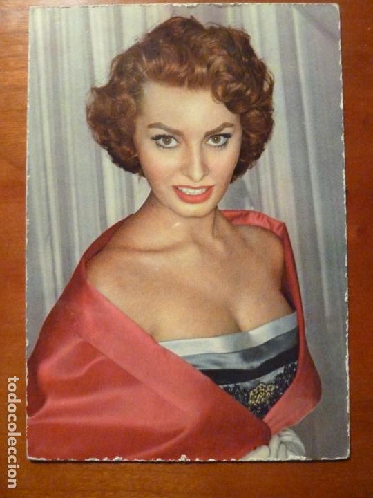 Cine: sofia loren postal original antigua