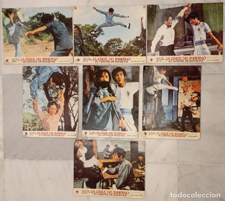 Cine: 9 Fotocromos - La Calle del Infierno. El Azote de Kung Fu -
