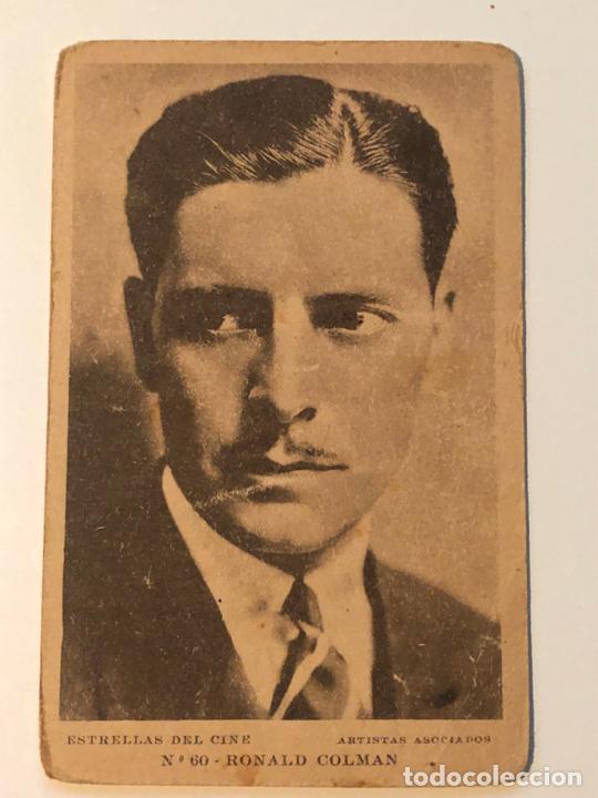 Kino: POSTAL - ESTRELAS DEL CINE N&ordm; 60 RONALD COLMAN - A&Ntilde;OS 30