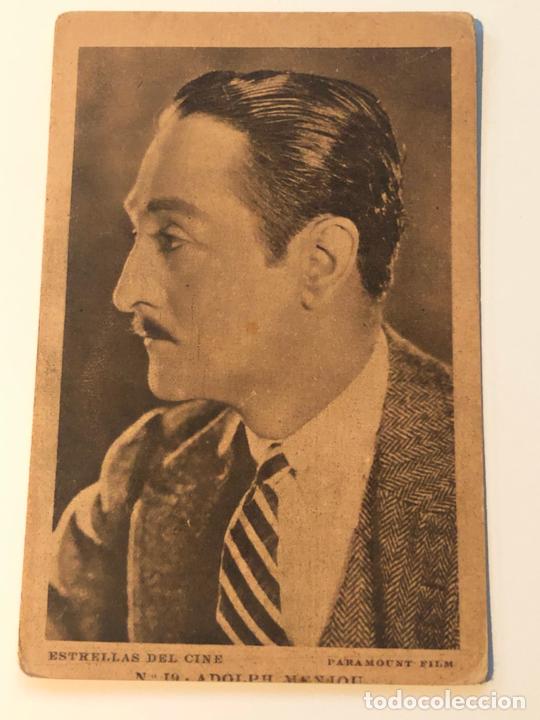 Cin&eacute;ma: POSTAL - ESTRELAS DEL CINE N&ordm; 19 ADOLPH MENJOU - A&Ntilde;OS 30