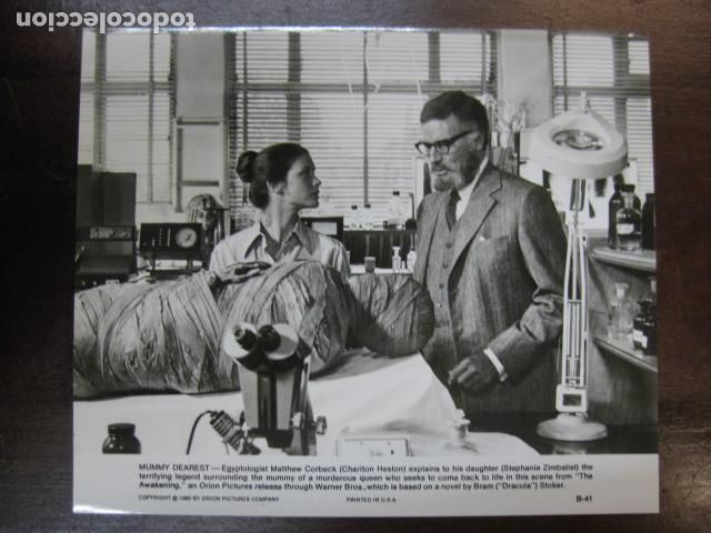 Cine: el despertar The Awakening - foto original b/n - charlton heston Stephanie Zimbalist