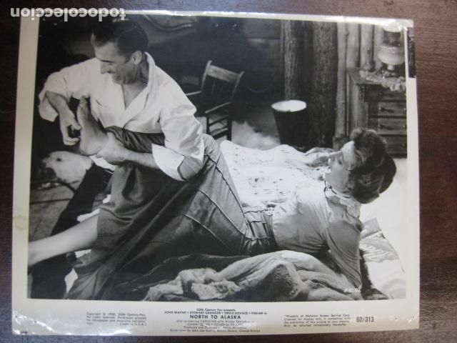 Cine: alaska tierra de oro - foto original b/n - stewart granger capucinenorth to alaska