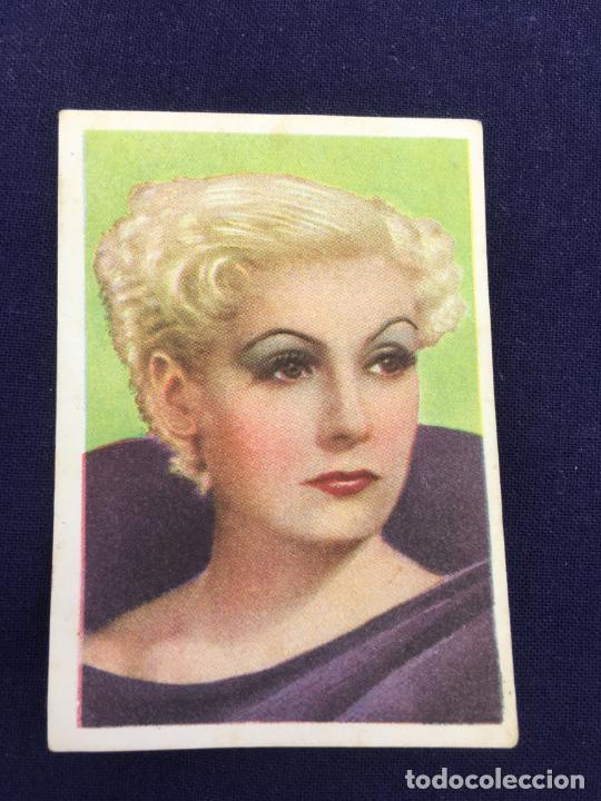 Cine: CROMO DE CINEFOTO DE GRETA GARBO CON EL N&ordm;4 - EDITORIAL BRUGUERA