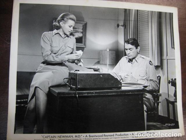 Cine: capitan newman - foto original b/n - gregory peck angie dickinson