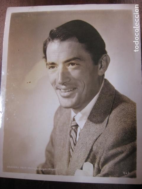 Cine: gregory peck - foto original b/n - american actor hollywood star