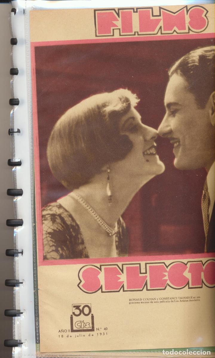 Kino: Films Selectos. &Aacute;lbum con 40 l&aacute;minas del n&ordm; 1 al 40. (28,5x21,5) A&ntilde;o 1930-1931