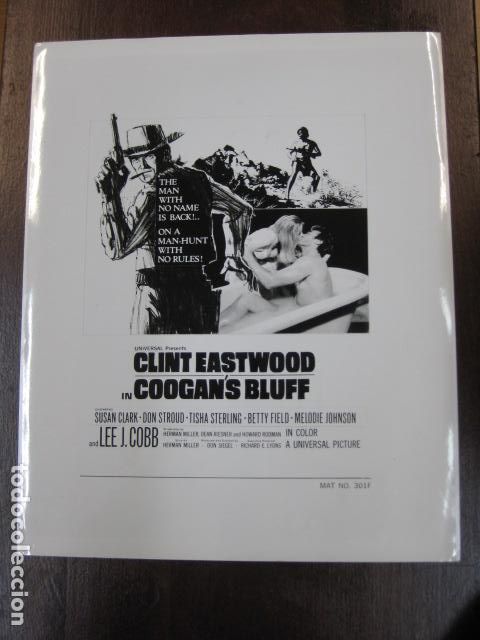 Cine: La jungla humana - FOTO B/N ORIGINAL - Coogan's Bluff clint eastwood tisha sterling don siegel