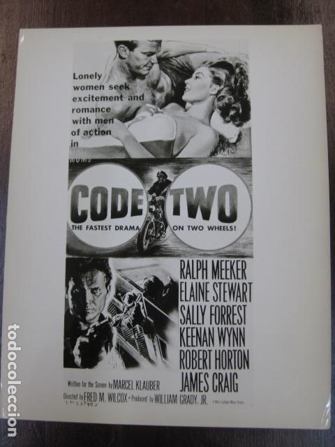 Cine: Code Two - FOTO B/N ORIGINAL - Ralph Meeker Elaine Stewart Sally Forrest james craig