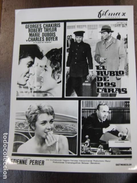 Cine: el rublo de dos caras - FOTO B/N ORIGINAL - georges chakiris robert taylor marie dubois