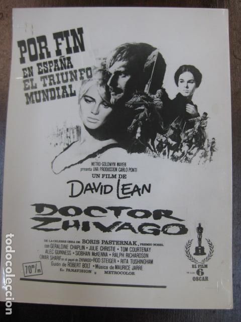 Cine: doctor zhivago - FOTO B/N ORIGINAL - david lean julie christie omar sharif geraldine chaplin