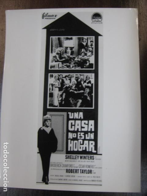 Cine: una casa no es un hogar - FOTO B/N ORIGINAL - shelley winters robert taylor cesar romero