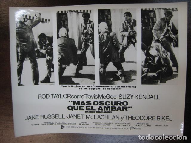 Cine: mas oscuro que el ambar - FOTO B/N ORIGINAL - rod taylor suzy kendall jane russell janet mclachlan