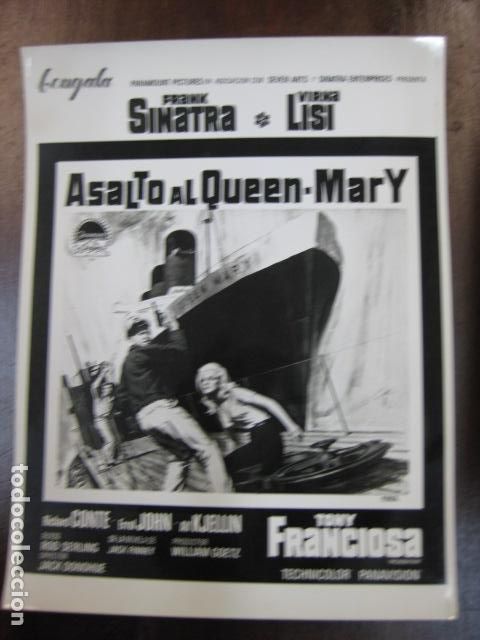 Cine: asalto al queen mary - FOTO B/N ORIGINAL - frank sinatra virna lisi richard conte errol john