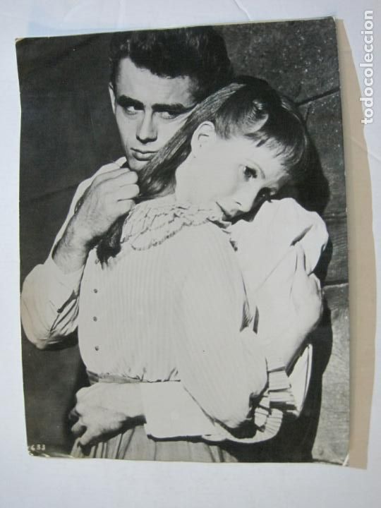 Cine: JAMES DEAN & JULIE HARRIES-AL ESTE DEL EDEN-AS FILMS SA-FOTOGRAFIA ANTIGUA DE CINE-VER FOTOS-(K-972)