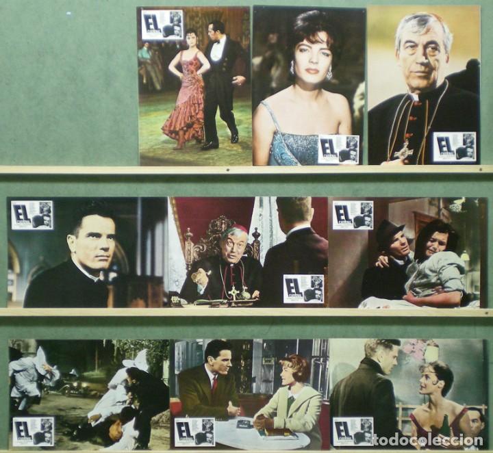 Cine: TJ45D EL CARDENAL ROMY SCHNEIDER OTTO PREMINGER SET 9 FOTOCROMOS ORIGINAL ESPA&Ntilde;OL