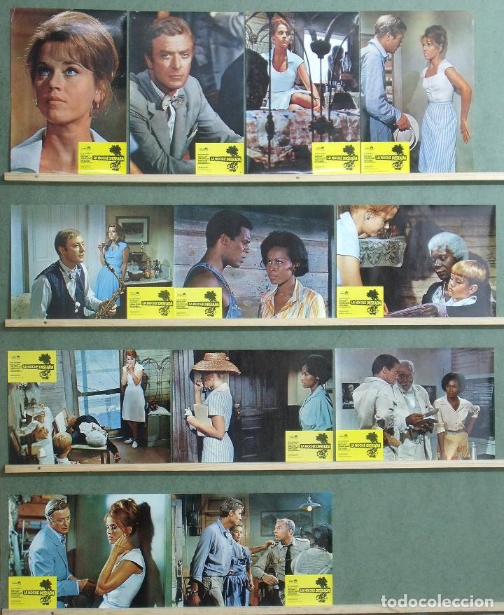 Cine: RI76D LA NOCHE DESEADA JANE FONDA MICHAEL CAINE OTTO PREMINGER SET COMPLETO 12 FOTOCROMOS ESTRENO