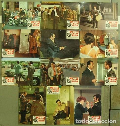 Cinema: GL90D ROMA COMO CHICAGO JOHN CASSAVETES ALBERTO MARTINO SET COMPLETO 12 FOTOCROMOS ORIGINAL ESTRENO