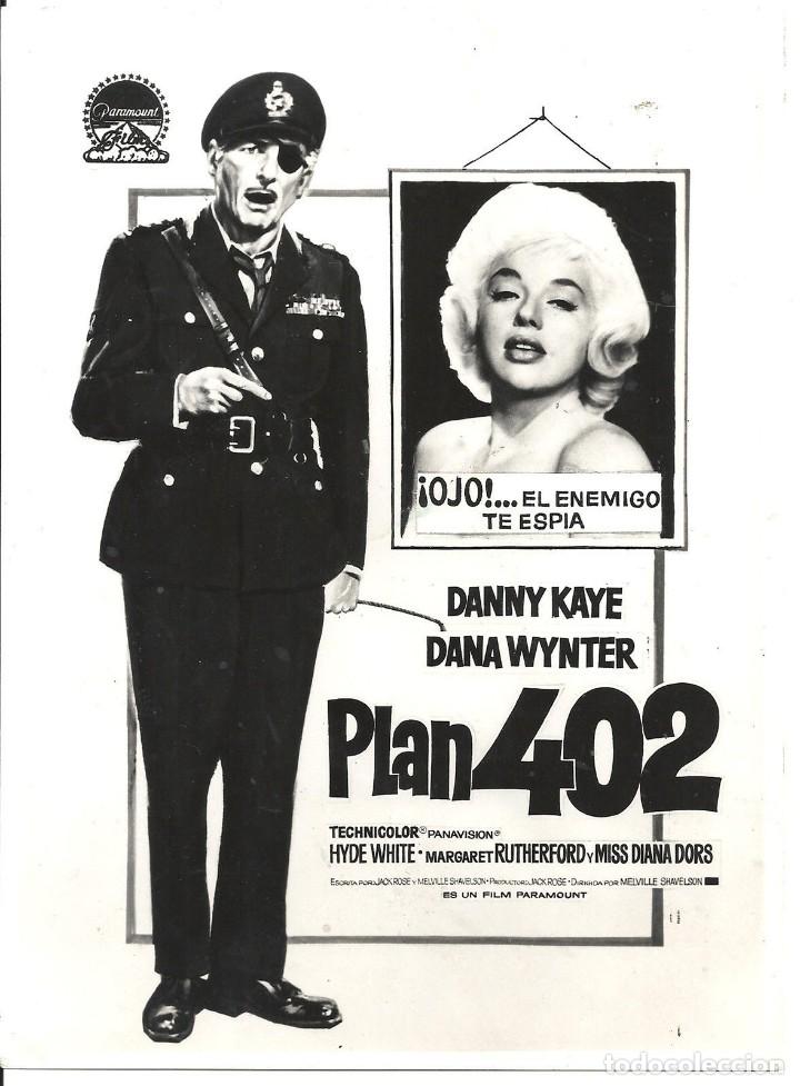 Cinema: F14709D DANNY KAYE DIANA DORS PLAN 402 FOTO B/N ORIGINAL ESPA&Ntilde;OLA