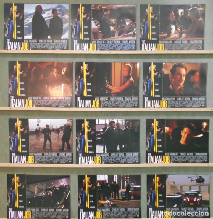 Cin&eacute;ma: AAD73 THE ITALIAN JOB CHARLIZE THERON MARK WAHLBERG SET COMPLETO 12 FOTOCROMOS ORIGINAL ESTRENO