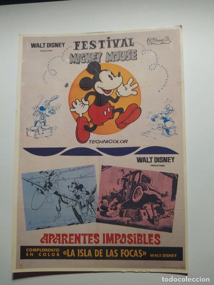 Cine: POSTAL. SOLO 2.000 EJEMPLARES. CARTEL DE LA PELICULA FESTIVAL MICKEY MOUSE