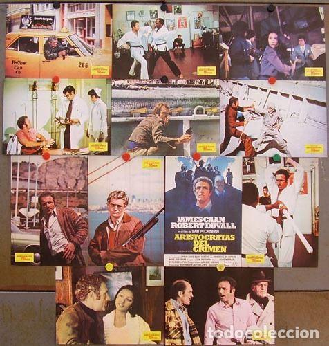 Cine: AJ52D ARISTOCRATAS DEL CRIMEN SAM PECKINPAH JAMES CAAN SET COMPLETO 12 FOTOCROMOS ORIGINAL ESTRENO